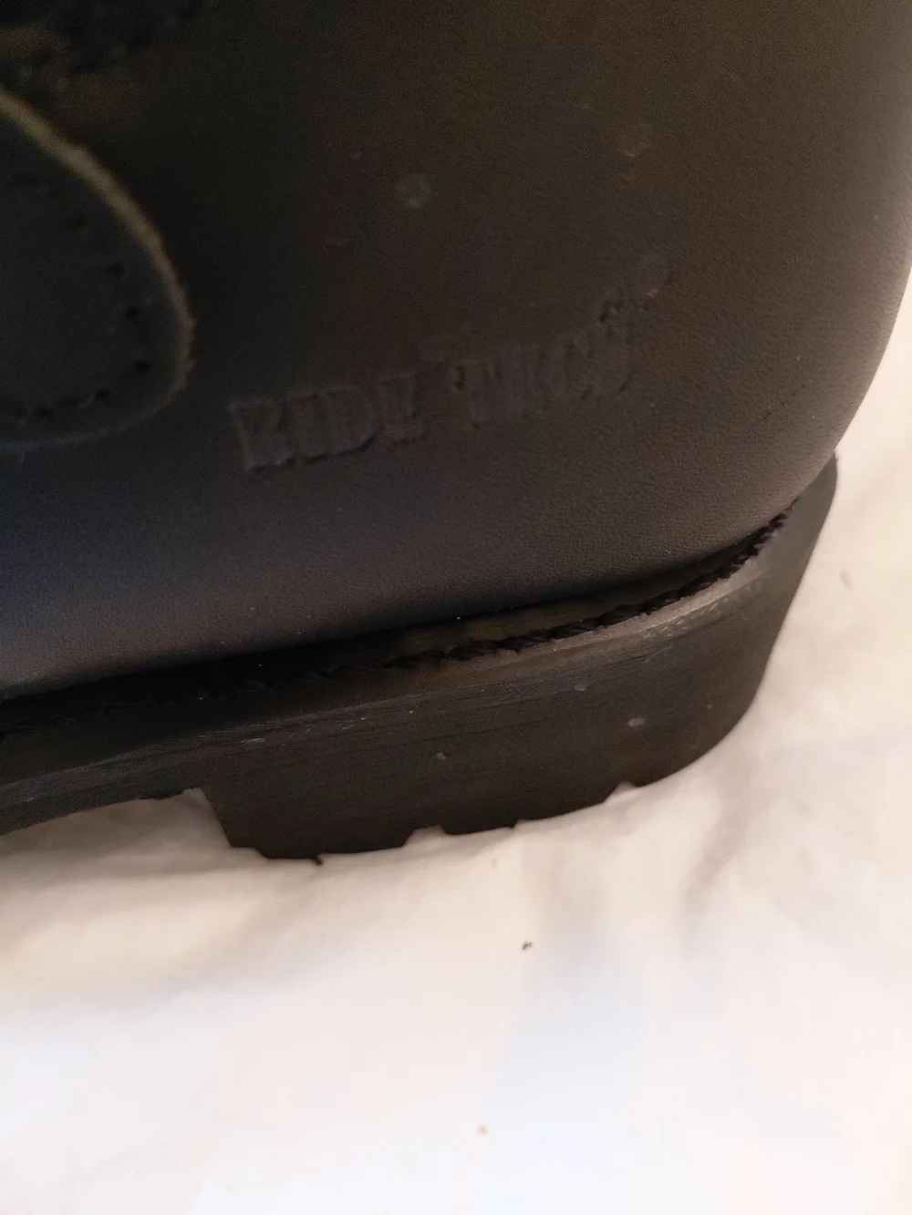 Men's Ride Tecs 1443 Engineer Piked Pull On Motorcycle Biker Boot Sz 9.5 Black